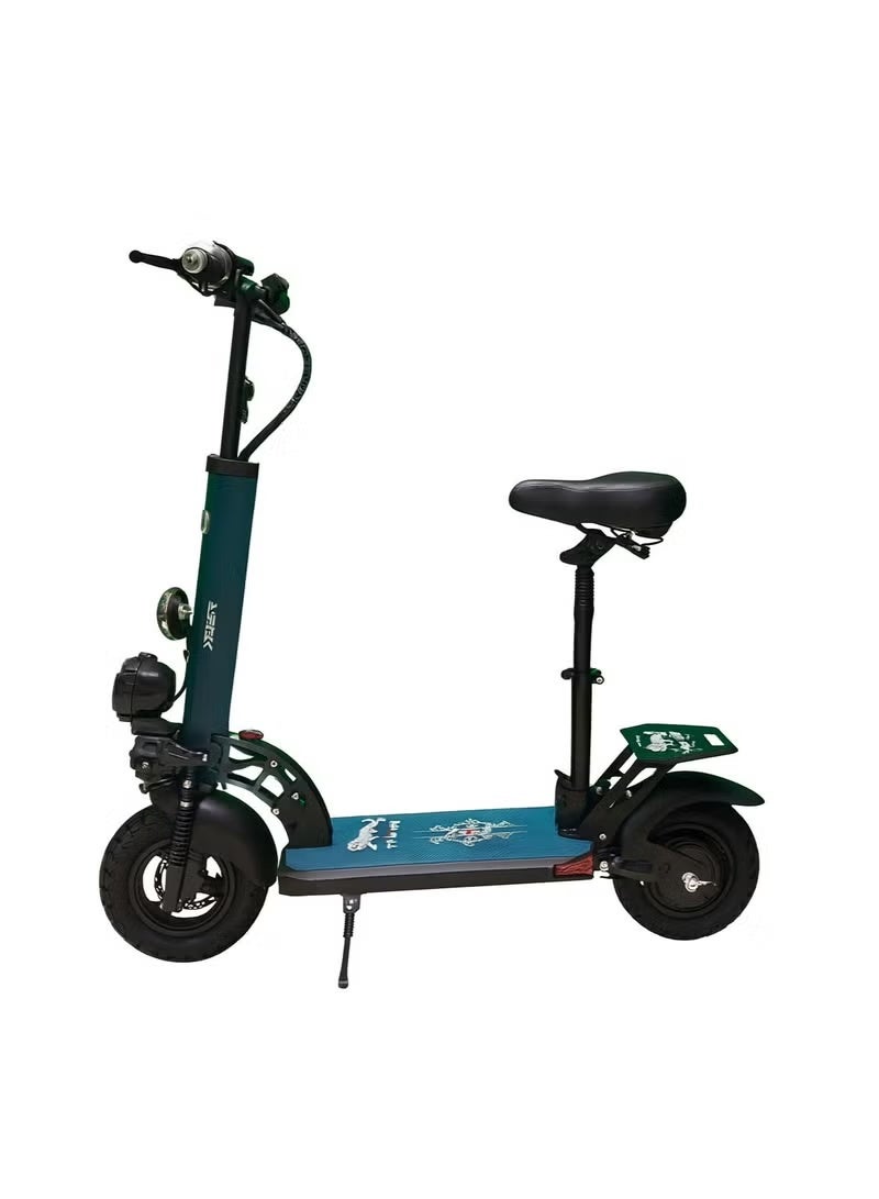 Aster A1S 2000W high Speed Adult E-Scooter 48V/13AH, Max40-65km/h,10" Off Road Tyres,Dual Suspension＆Hydraulic Disc, Triple LED Headlamps, Big LCD Display, Easy Foldable Electric Commuter Skateboard,Smart Lock Motorized ebike,Long Range25-35KM, lightweight 25KG Aluminum frame,120KG Load Capacity Commuter Electric Scooter - Image 2