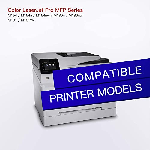 GPC Image Compatible Toner Cartridge Replacement for HP 204A 204 A CF510A CF511A CF512A CF513A to use with Color LaserJet Pro MFP M180nw M154nw M180n M154a MFP M181fw Printer (4 Pack) - Image 2
