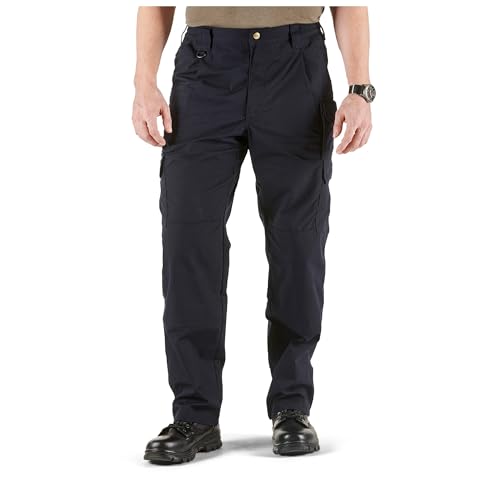 5.11 Tactical Cargo Pants for Men, Taclite Pro Ripstop Mens Work Pant, Lightweight Performance, Dark Navy, 34W x 32L, Style 74273ABR - Image 1