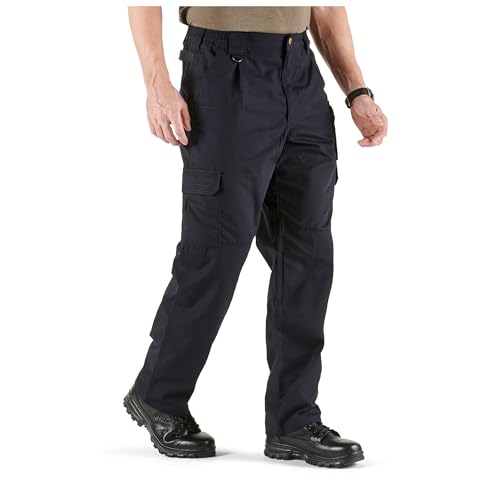 5.11 Tactical Cargo Pants for Men, Taclite Pro Ripstop Mens Work Pant, Lightweight Performance, Dark Navy, 34W x 32L, Style 74273ABR - Image 4