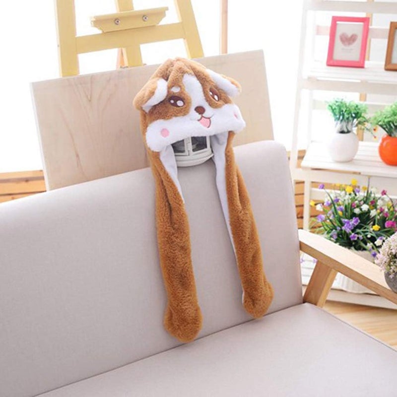 klarako Cute Corgi Hat Shake Move Dog Ears When You Hold the Cosplay Costume Birthday Photo Prop - Image 2