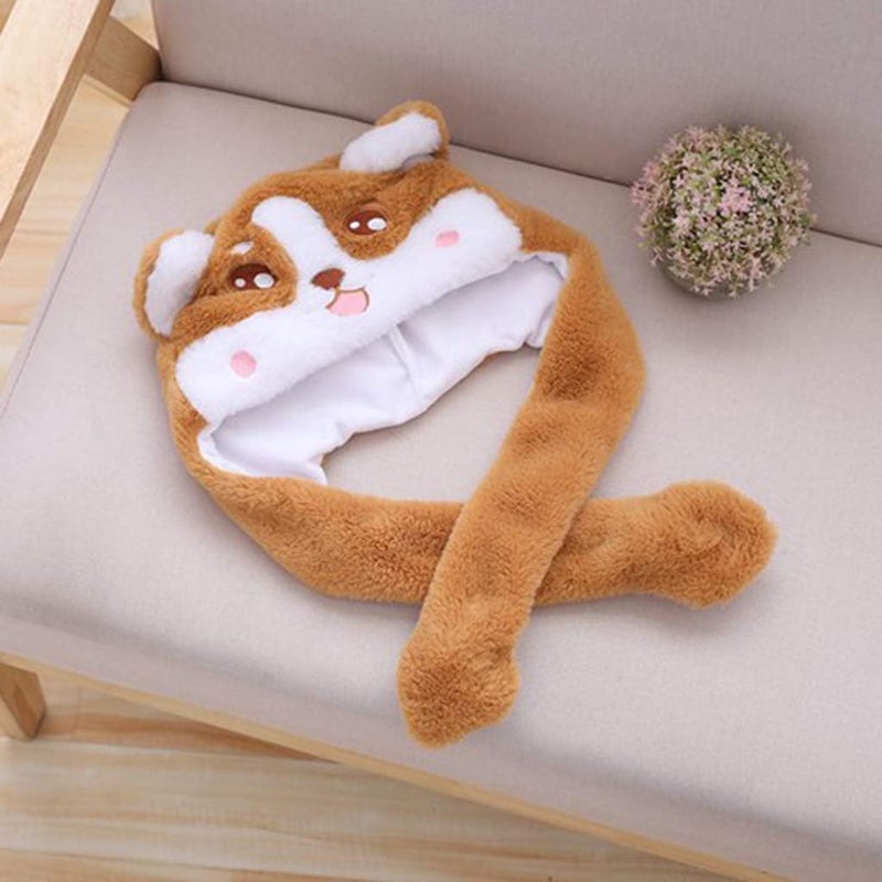 klarako Cute Corgi Hat Shake Move Dog Ears When You Hold the Cosplay Costume Birthday Photo Prop - Image 1