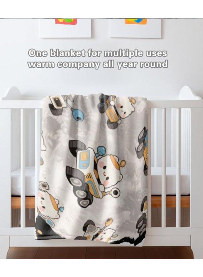 general Baby and children's cartoon flannel thin blanket (warm and comfortable, suitable for sleep, game use) 70cm*100cm - Image 4