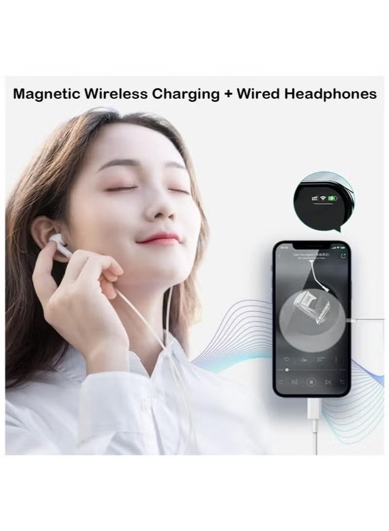 Magnetic Wireless Charger – 15W Fast USB-C Charging Pad for iPhone 14/13/12 Series & AirPods Pro, Compatible with Magnetic Cases - Image 4