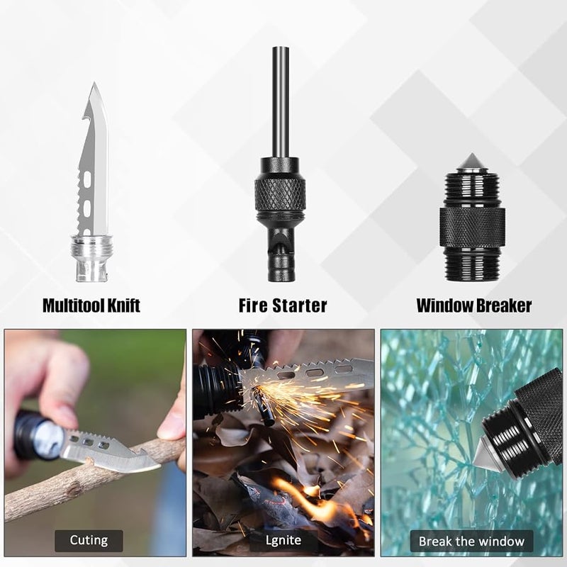 Suprock Survival Shovel High Carbon Steel Tactical Shovel Axe Folding Entrenching Tool Camping Hiking Shovel Carrying Pouch Car Emergency Survival Gear - Image 5