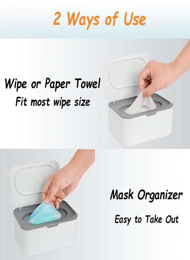 Seposeve Wipes Dispenser, Wipe Holder for Baby & Adult, Seposeve Refillable Baby Wipe Container, Keeps Wipes Clean. Non-Slip, Easy Pull Wipes Pouch Case, Grey - Image 5
