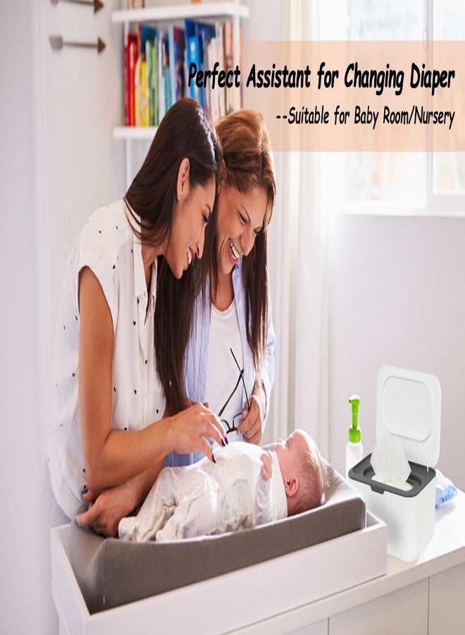 Seposeve Wipes Dispenser, Wipe Holder for Baby & Adult, Seposeve Refillable Baby Wipe Container, Keeps Wipes Clean. Non-Slip, Easy Pull Wipes Pouch Case, Grey - Image 4