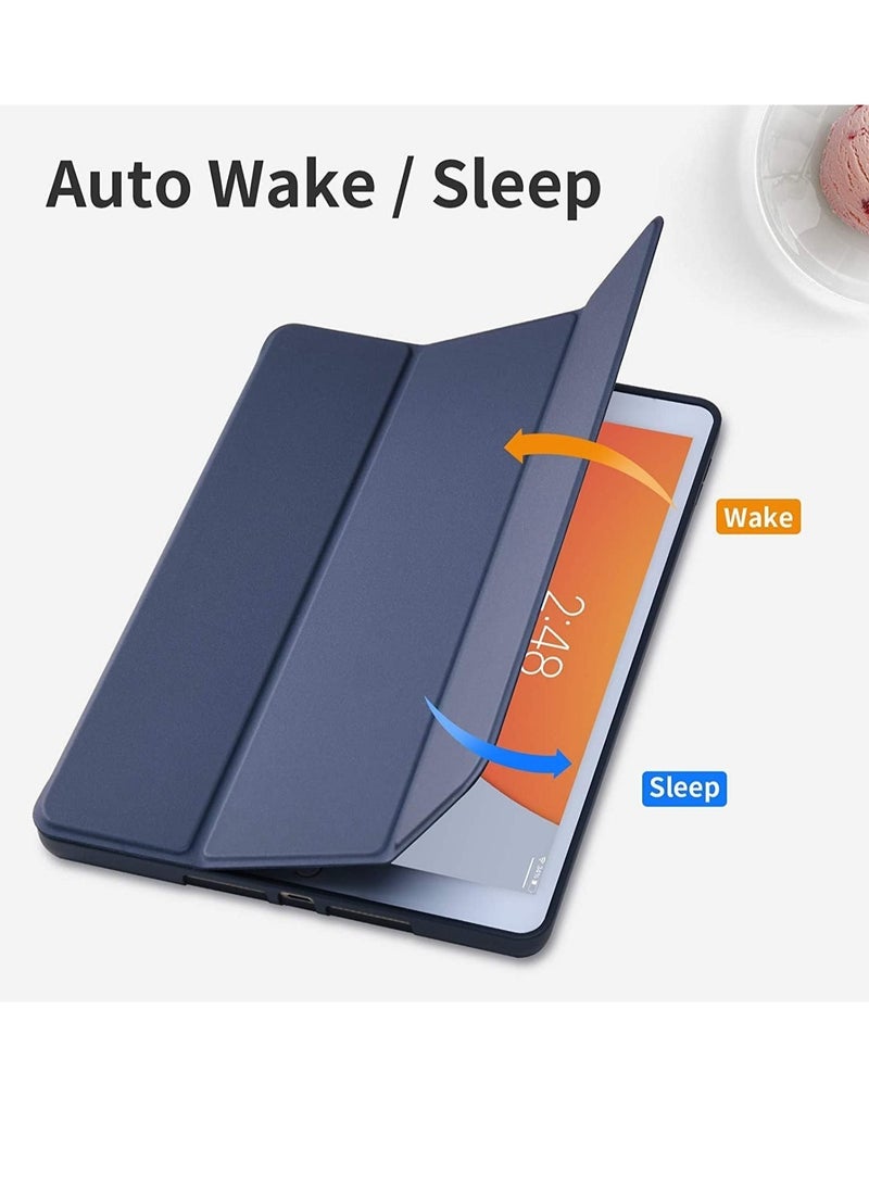 ELTRAZONE iPad 9th/8th/7th Generation case (2021/2020/2019) iPad 10.2-Inch Case with Pencil Holder [Sleep/Wake] Slim Soft TPU Back Smart Magnetic Stand Protective Cover Cases - Image 3