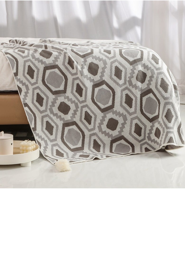 Loquat Bohemian Style Knitted Soft Throw Blanket  - Image 2