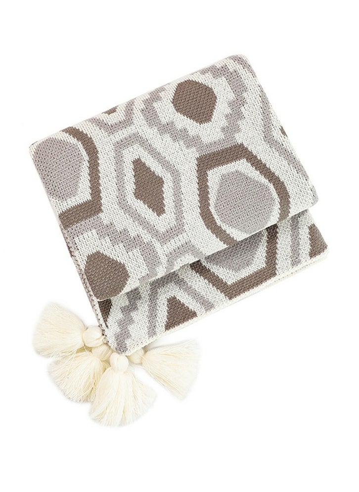 Loquat Bohemian Style Knitted Soft Throw Blanket  - Image 4