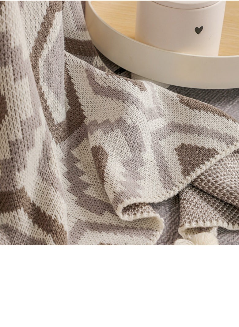 Loquat Bohemian Style Knitted Soft Throw Blanket  - Image 3