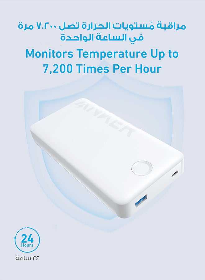 شاحن محمول بقوة 20000 مللي أمبير في الساعة بمنفذ مزدوج 325 PowerCore 20K II باللون الأبيض - Image 5