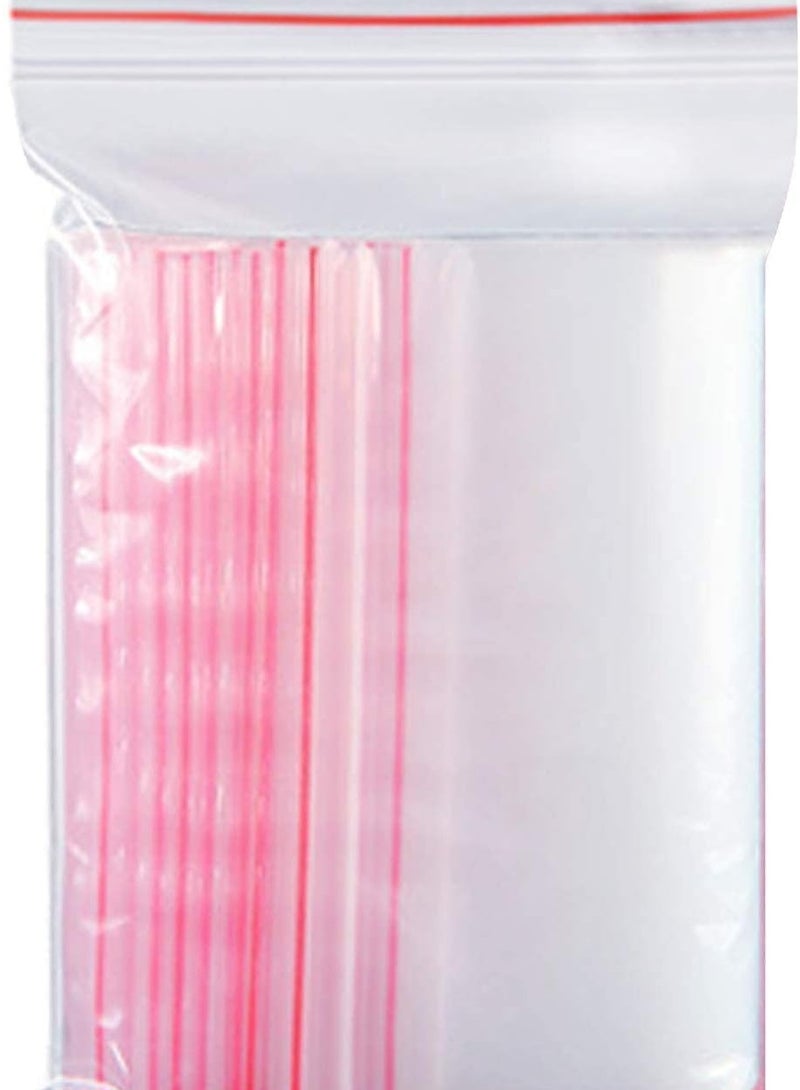 100pcs Small Plastic Resealable Zipper Bags, Clear Poly Ziplock Bags,Sealed Plastic Bag for Candles, wedding Gifts, Party Favor, | Storage Bags  - Image 1