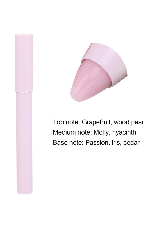 klarako 4 Pcs Mini Perfume Solid Stick, Portable Pen Lasting Fresh Light Fragrance Solid Perfume Stick Elegant Fragrance Pen Perfume for Women - Image 3