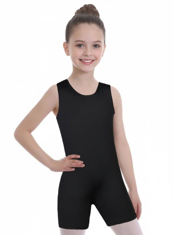 EQSJIU Big Girls Black Ballet Leotard Size 9-10 Years Shorts Cute Lovely Will Not Fade For Gymnastics Dance Ballet Biketards Kids Leotards For Dance - Image 2