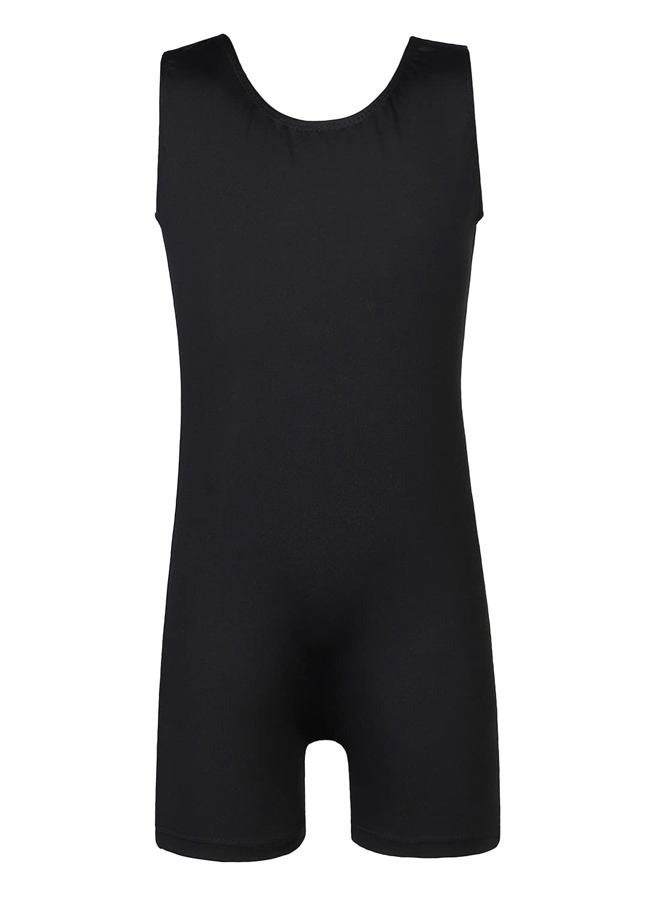 EQSJIU Big Girls Black Ballet Leotard Size 9-10 Years Shorts Cute Lovely Will Not Fade For Gymnastics Dance Ballet Biketards Kids Leotards For Dance - Image 1
