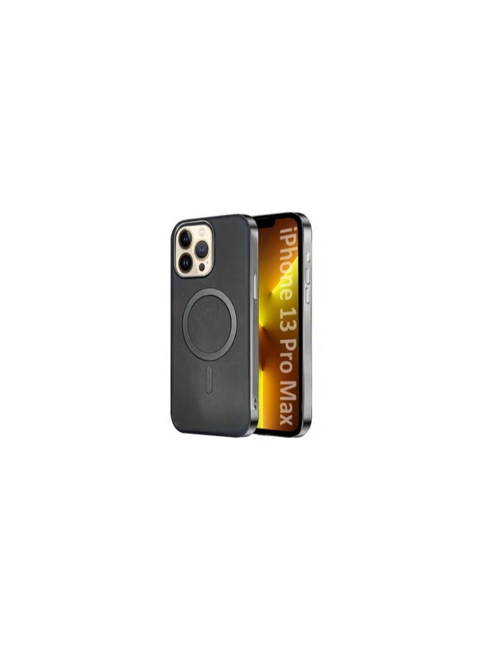 CATANES iPhone 13 Pro Max Leather Case, Compatible with Magsafe, Vintage Aesthetic, Comfort Grip, Camera Bump Frame