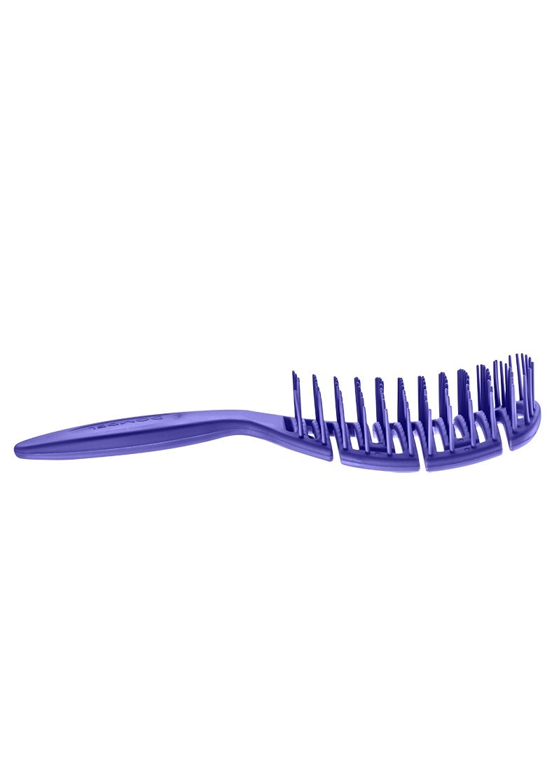 DOMPEL Silicone Detangling Brush for All Hair Types – Purple - Image 4
