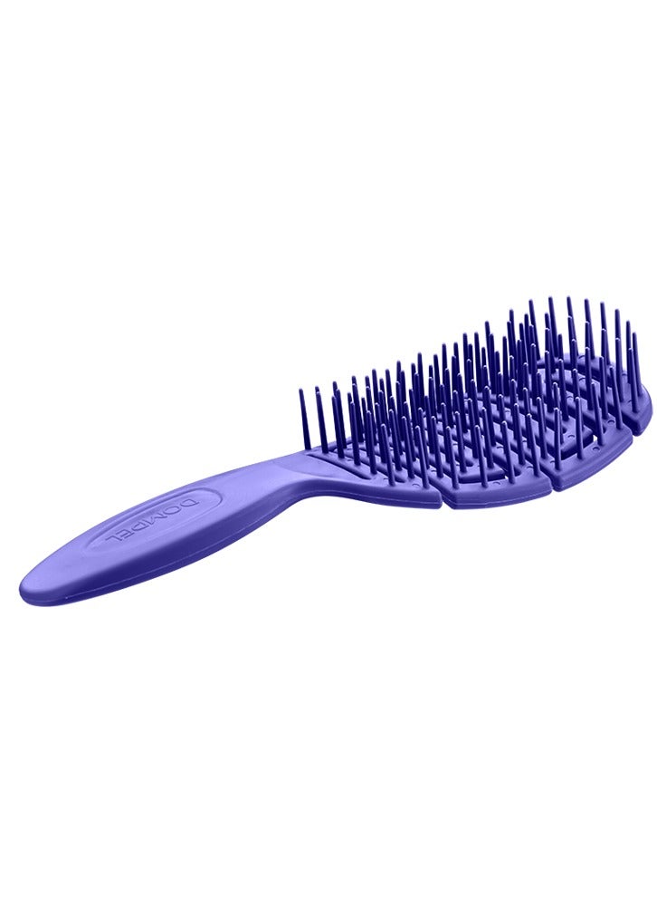 DOMPEL Silicone Detangling Brush for All Hair Types – Purple - Image 5