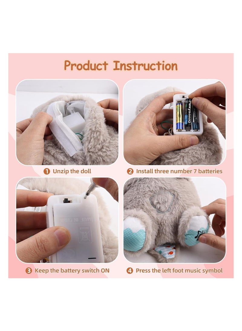 ماركة غير محددة Breathing Otter، Soothe 'N Snuggle Otter مع حركات التنفس والموسيقى، دمية قطيفة مهدئة للتنفس من Baby Breathing Soothing Otter، رفيق النوم الموسيقي، مساعد النوم.  - Image 4