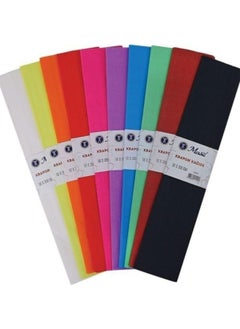 Masis 10 Color Mixed Pack Crepe Paper 