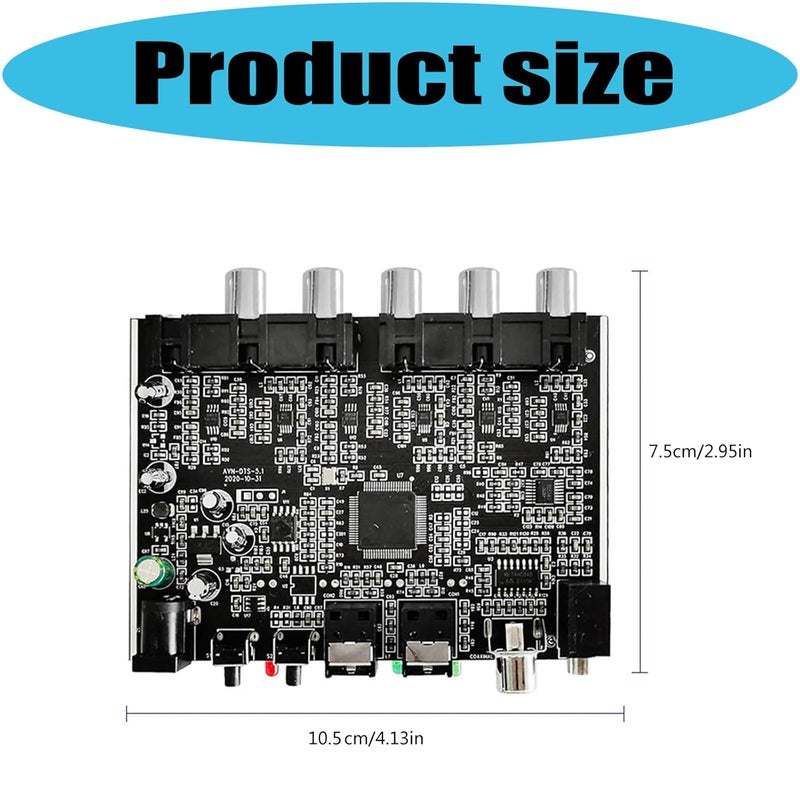 ordinarYone Advanced Digital Sound Decoders Converting Source Sound to Analog 5.1 Channel or Stereo Output Supporting SPDIF Coaxial - Image 5