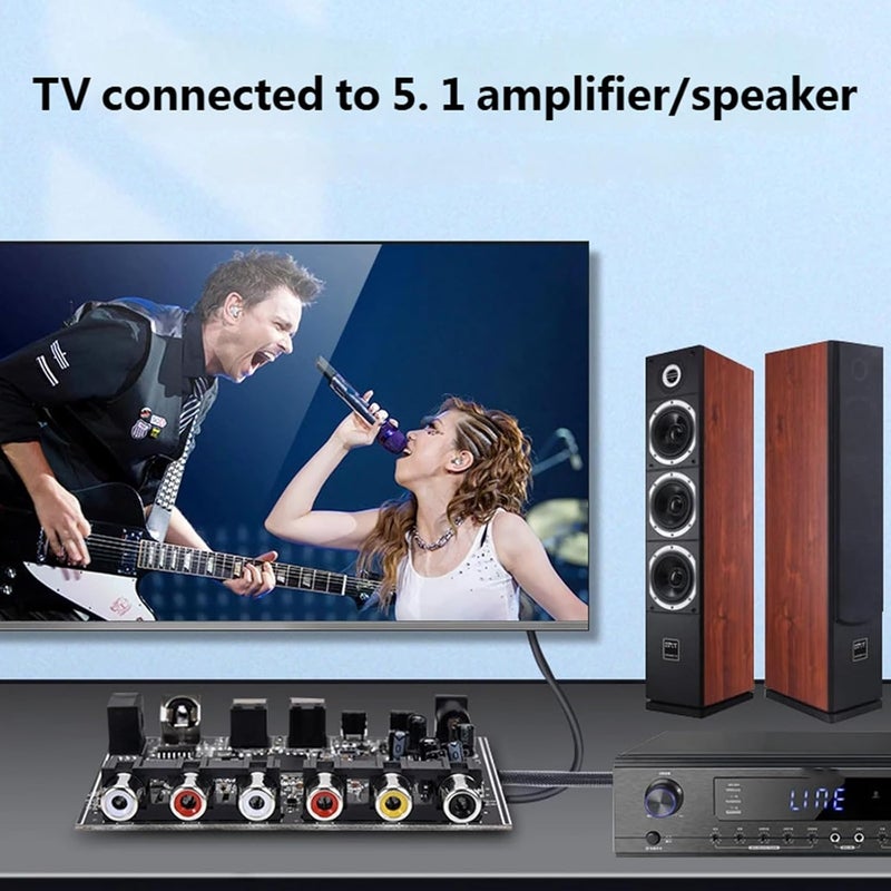 ordinarYone Advanced Digital Sound Decoders Converting Source Sound to Analog 5.1 Channel or Stereo Output Supporting SPDIF Coaxial - Image 4