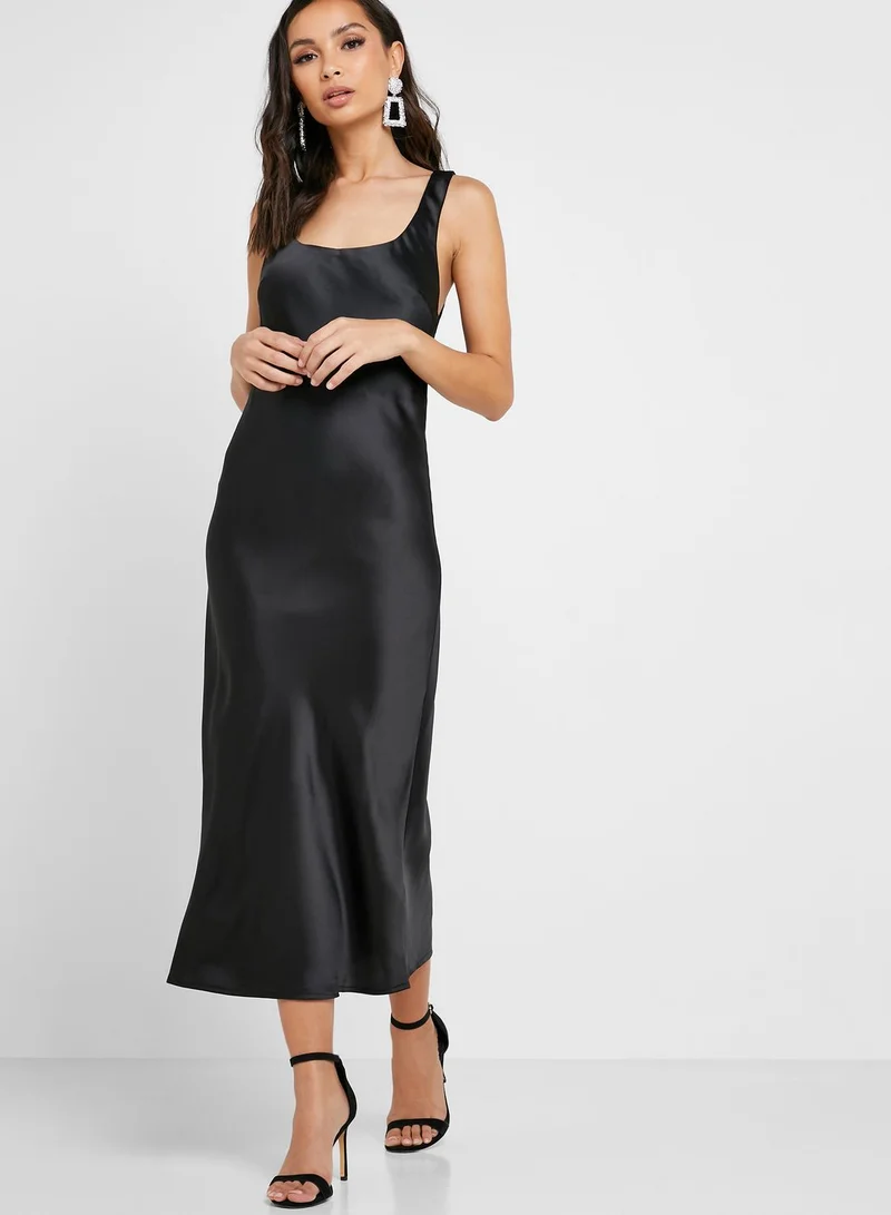 TOPSHOP Built Up Slip Shift Dress