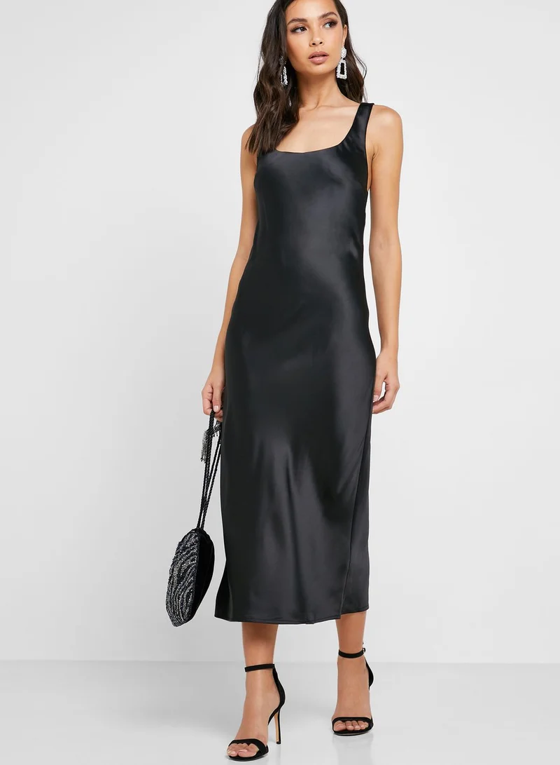 TOPSHOP Built Up Slip Shift Dress
