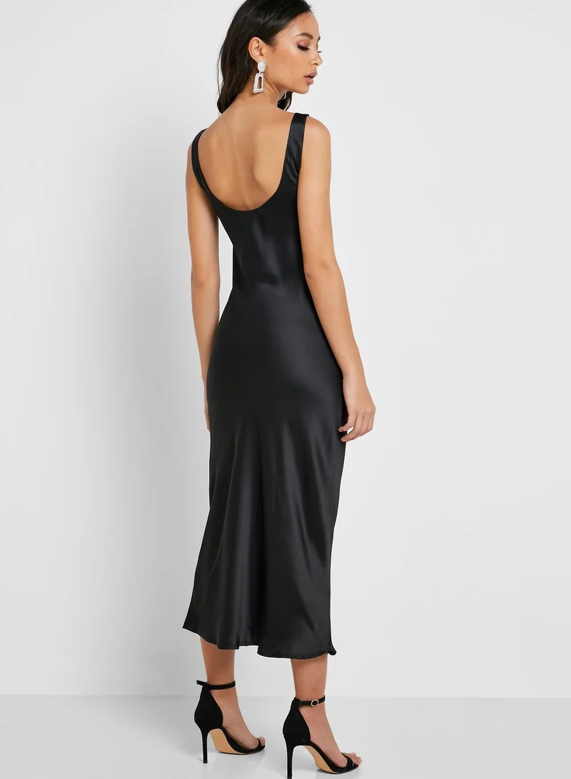 TOPSHOP Built Up Slip Shift Dress