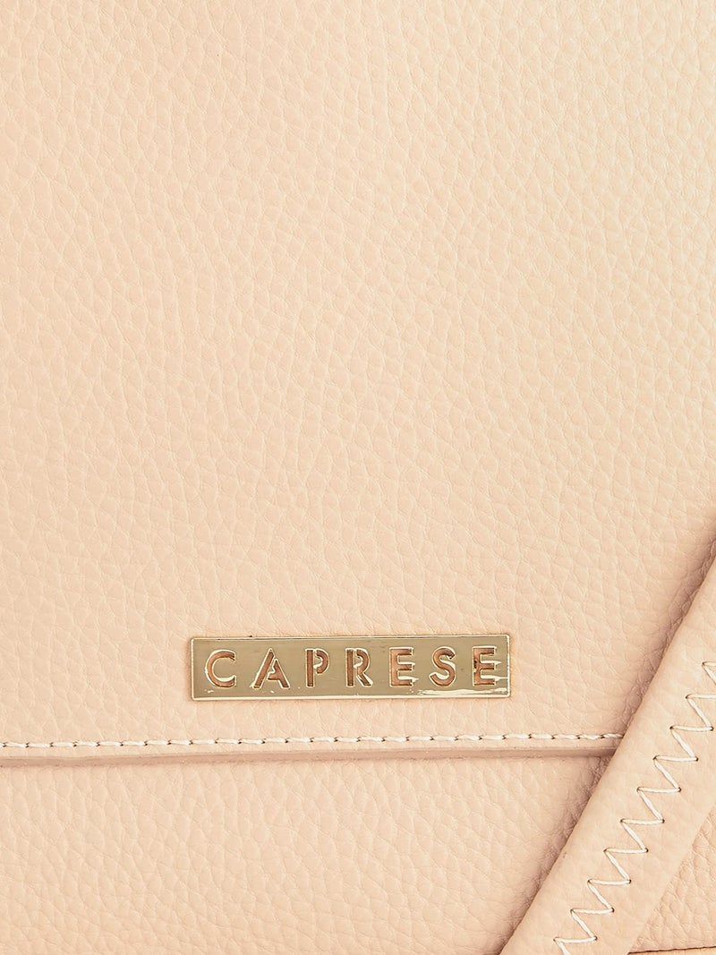Caprese womens PEACH T Medium BEIGE Tote Bag - Image 4