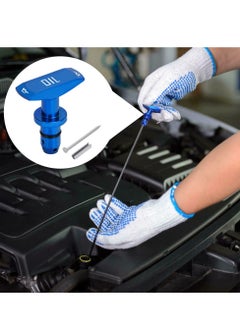 AROAQ Car Oil Dipstick Handle, T Shaped Easy Grip Transmission Oil Caliper Pull Handle, Durable And Reliable Auto Engine Oil Handle Fit, Engine Dipstick Tool With Rubber Ring, (1pc, Red)  - Image 2