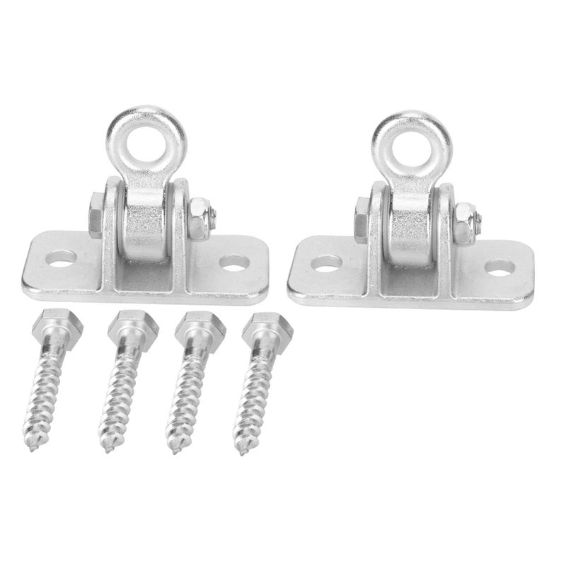 2 Pcs Heavy Duty Swing Hanger Hook With Fixed Plate 450kg Capacity Iron Hardware - Image 2