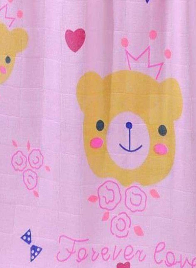 Lil' Shark Premium Muslin Baby Face Towels & Washcloths: Soft | Absorbent & Reusable (Muslin 120x60cm | Pink | 1) - Image 3