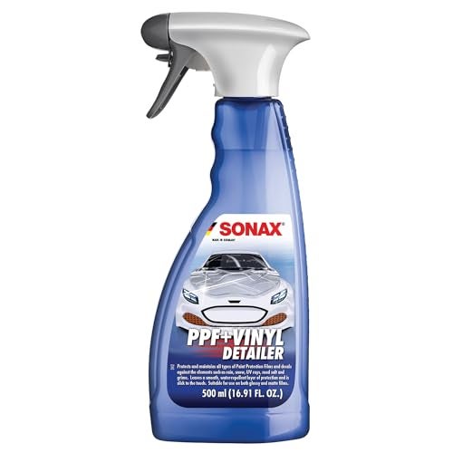 SONAX PPF + Vinyl Detailer | Protection & Maintenance for Paint Protection Films & Decals | Water-Repellent & UV Protection | Suitable for Glossy & Matte Finishes | 398241 | 500ml - Image 1