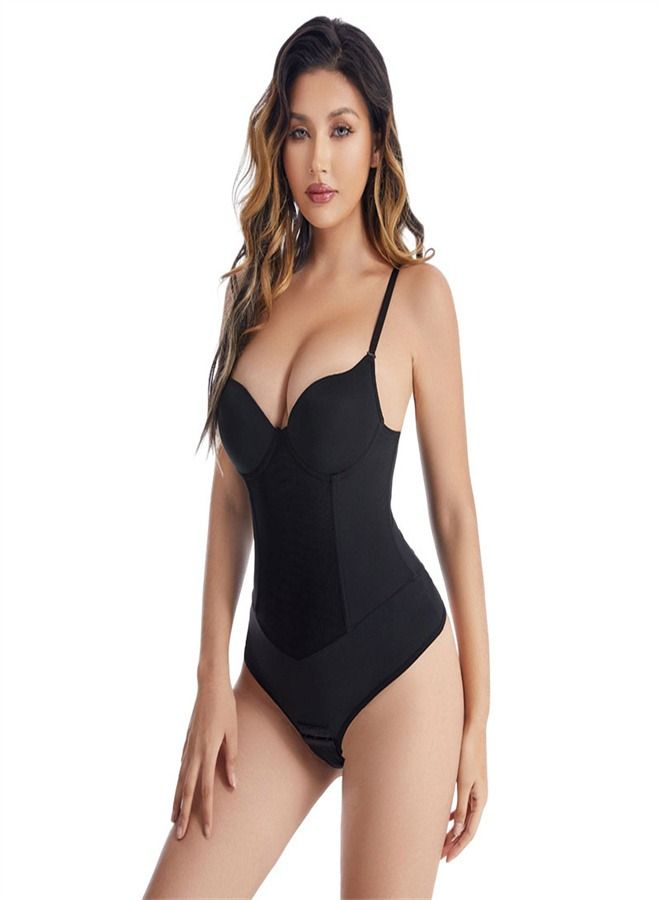 Loquat Body Shaping Waist And Hip Lifting Jumpsuit Black  - Image 2