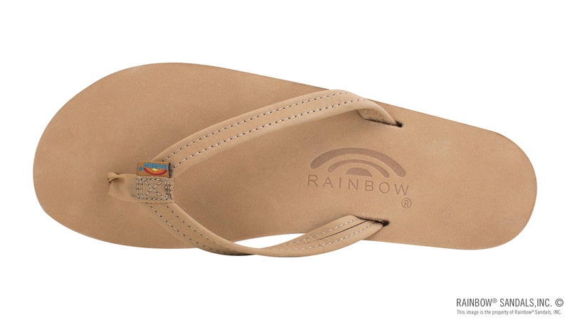 Rainbow Sandals Womenâ€™s Double Layer Premier Leather Narrow Strap w/Arch, Sierra Brown, Ladies Medium / 6.5-7.5 B(M) US - Image 3