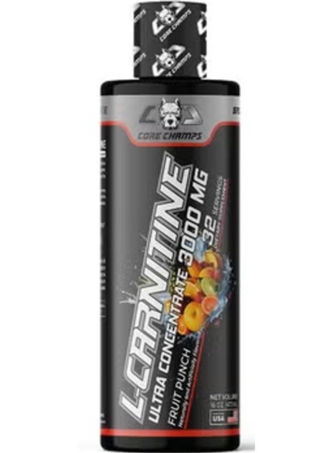 CORE CHAMPS L-Carnitine 3000 Mg Fruit Punch 32 SERVINGS - Image 1
