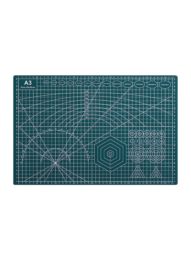 A3 Double-Sided Cutting Mat, Self-Healing Sewing Mat, 3mm Thick Craft Cutting Mat with Measurement Scales, Durable Desktop Protector for Scrapbooking, Sewing, Craft Making, Patchwork - Image 1