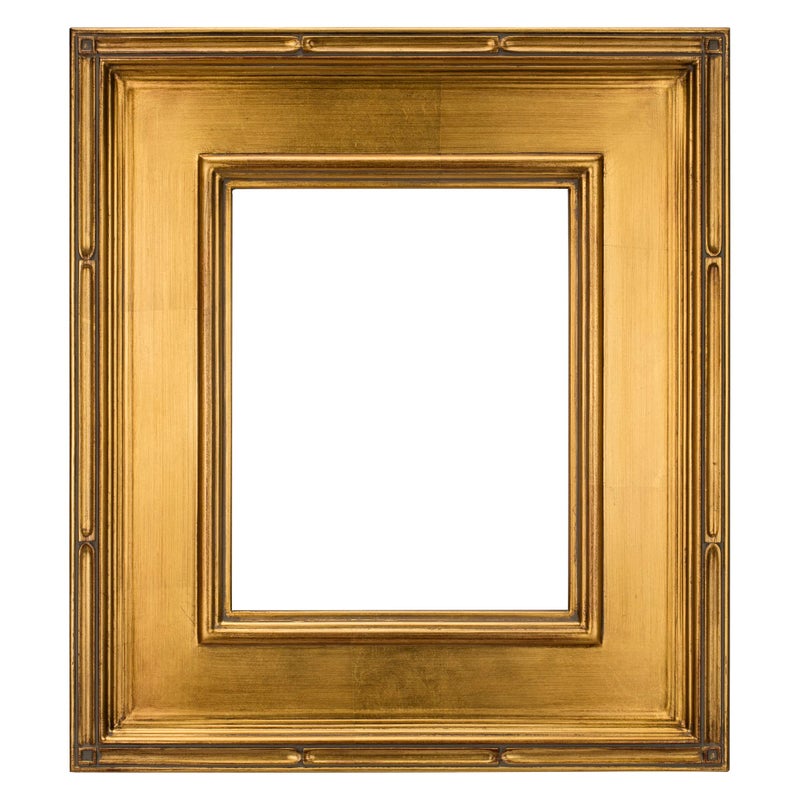 Creative Mark Museum Plein Aire Ornate Picture Frame  12x16 Antique Gold Leaf HandLeafed HighEnd Antique Style Frames for Canvases  Open Back with No Glass or Backing - Image 1