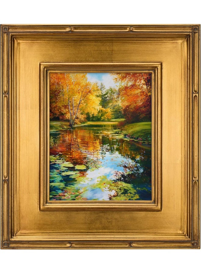 Creative Mark Museum Plein Aire Ornate Picture Frame  12x16 Antique Gold Leaf HandLeafed HighEnd Antique Style Frames for Canvases  Open Back with No Glass or Backing - Image 3