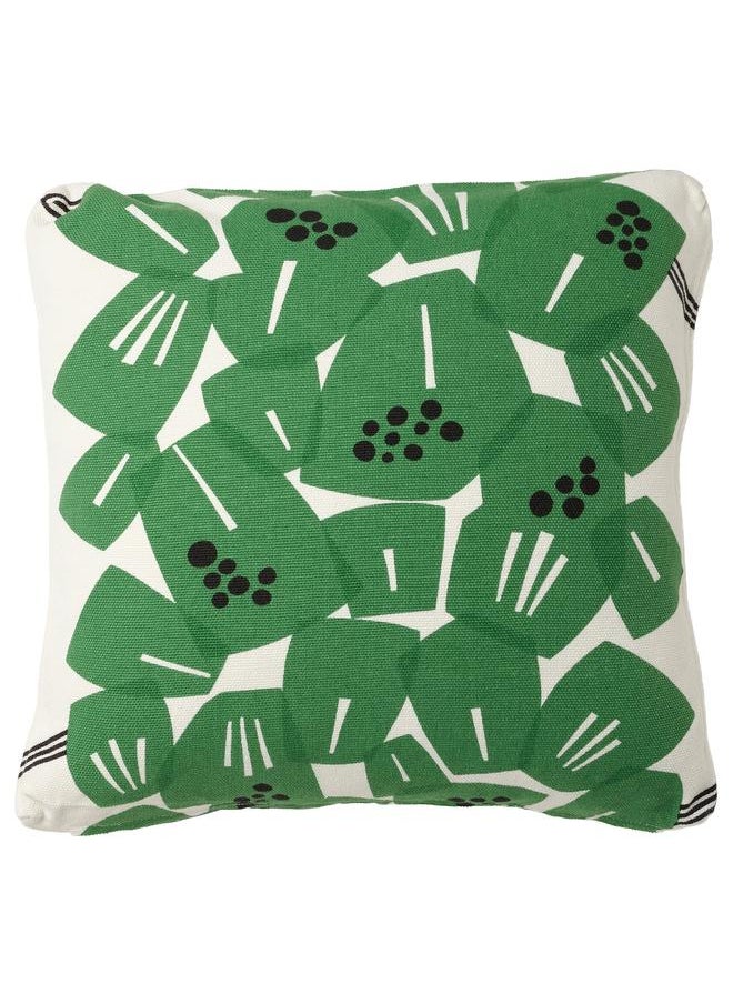 Beauenty - Cushion cover, white/green, 50x50 cm - Image 1