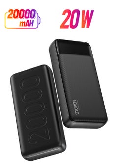 Pawa Sturdy PD20W 20000mAh Powerbank With Digital Display and Type-C Cable Inside  - Image 1