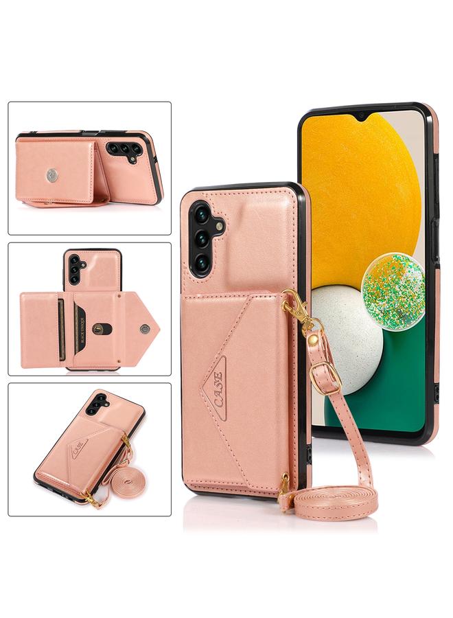 اس-توب جراب هاتف جلدي لهاتف Samsung Galaxy A13 5G مع محفظة وحقيبة بطاقات - Image 1