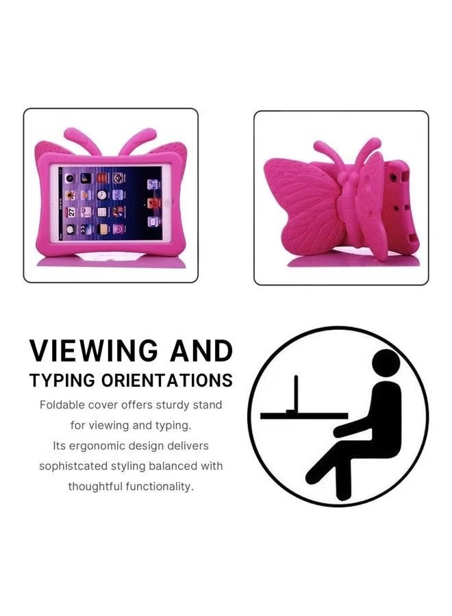EVA Foam Wings Kid-Proof Rugged Bumper Case for iPad 7th 8th Gen 10.2 inch dark pink  - Image 5