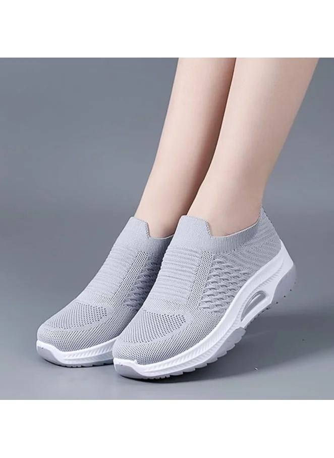 جينجر Breathable Knit Slip On Sneakers
