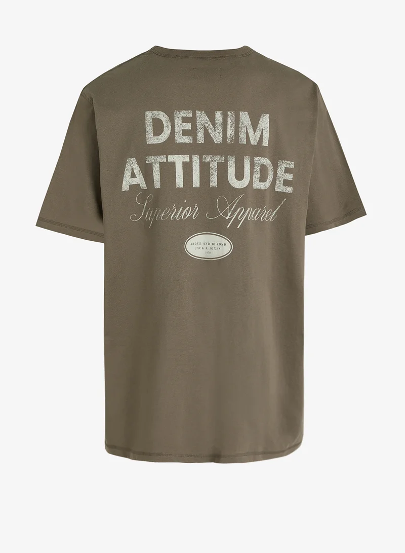 JACK & JONES Plus Size Graphic Crew Neck T-Shirt