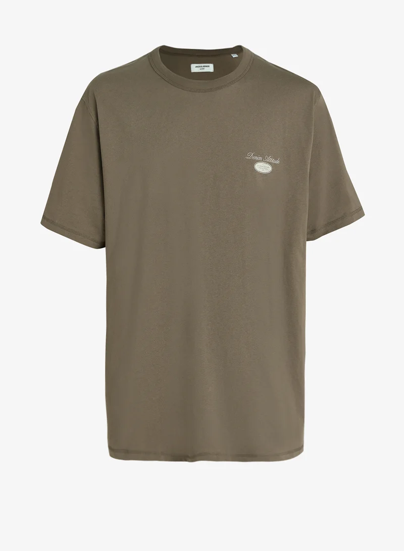 Plus Size Graphic Crew Neck T-Shirt