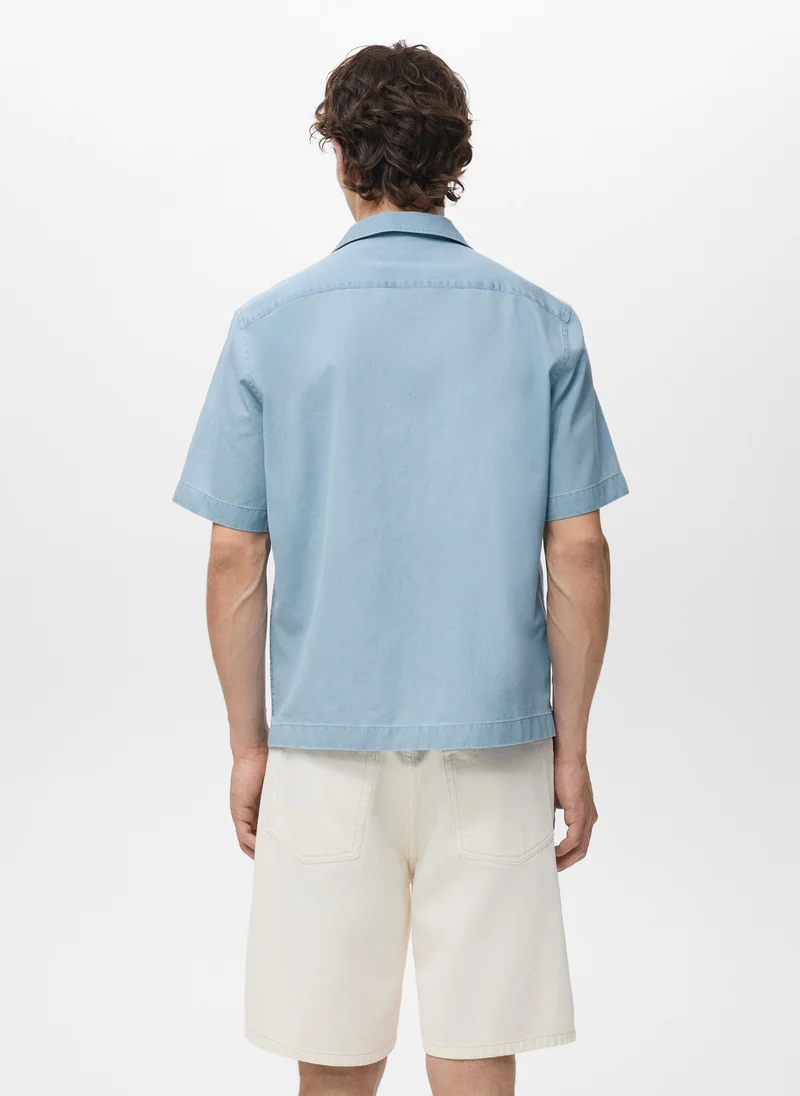 Mango Man 100% cotton denim shirt