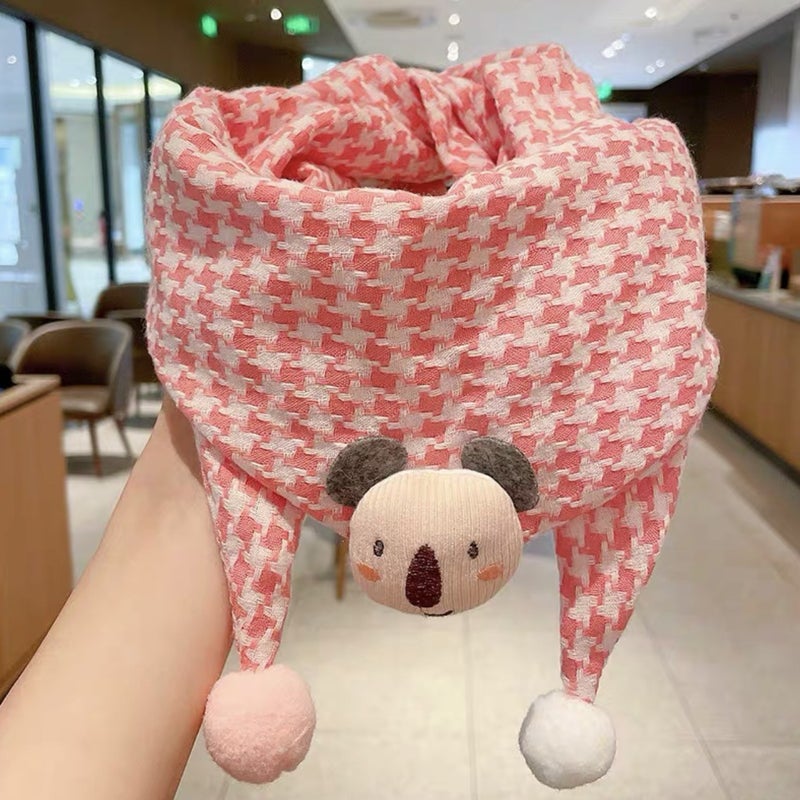 Children'S Warm Scarf Baby Triangle Scarf Baby 2023 New Collar Girls' Windproof Boys' Scarf - Image 4